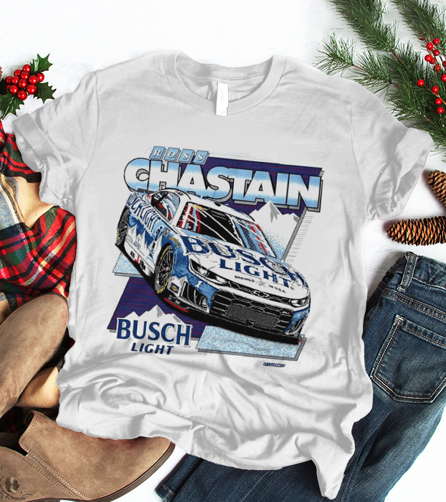 Ross Chastain Busch Light NASCAR Racing Car T-Shirt