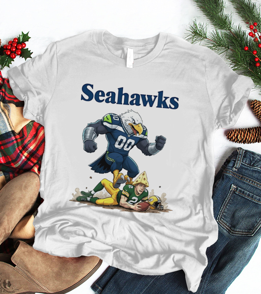 Seattle Seahawks Vs Green Bay Packers Rivalry Showdown T-Shirt