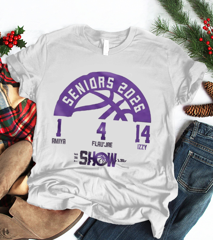 Seniors 2026 LSU Women's Basketball Amani Flau'Jae Izzy The Show T-Shirt