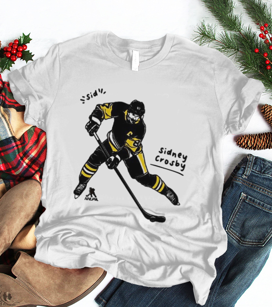 Sidney Crosby Pittsburgh Penguins Hockey Sid Cartoon Player T-Shirt