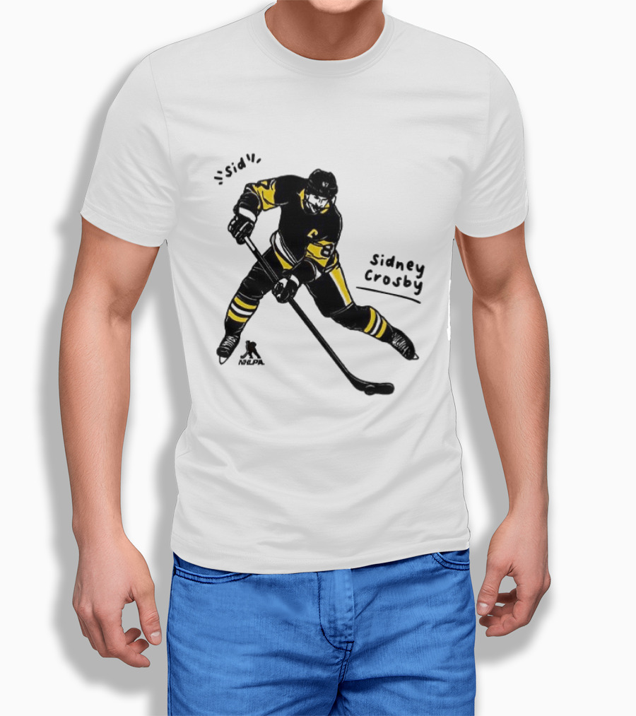 Sidney Crosby Pittsburgh Penguins Hockey Sid Cartoon Player T-Shirt