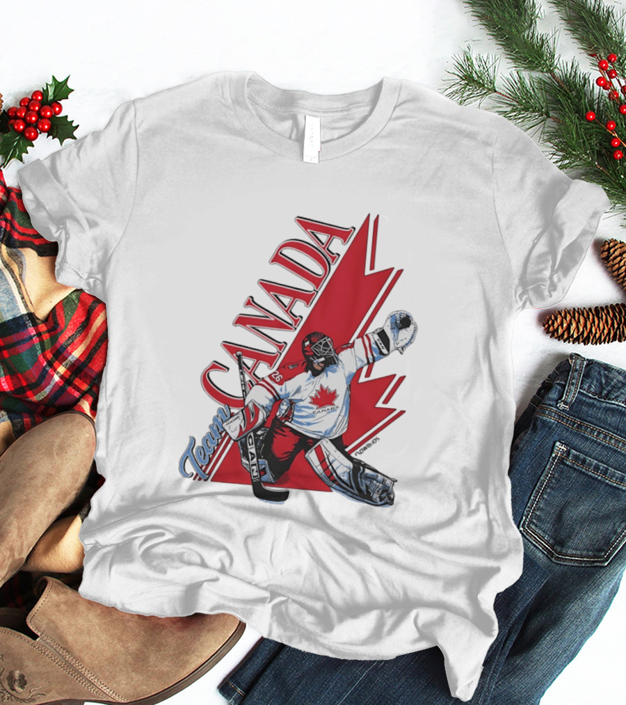 Team Canada Hockey Goalie Maple Leaf T-Shirt