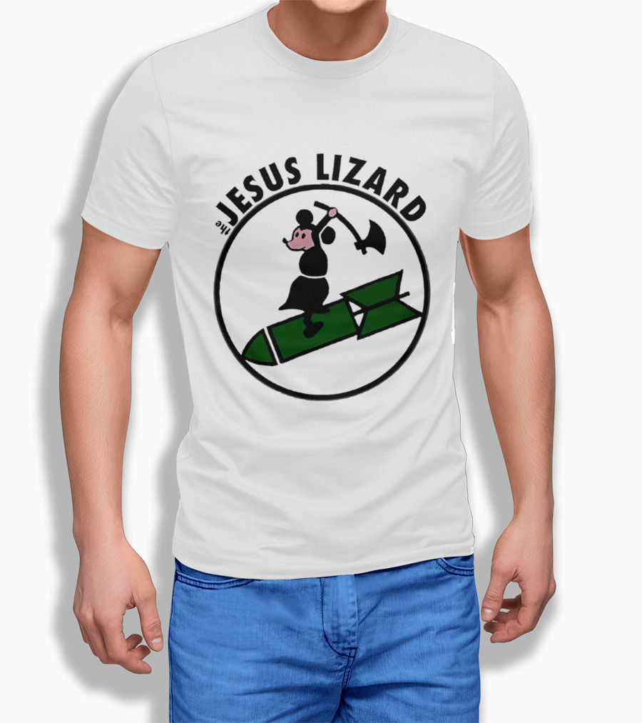 The Jesus Lizard Mouse Riding Bomb Punk Rock Music T-Shirt