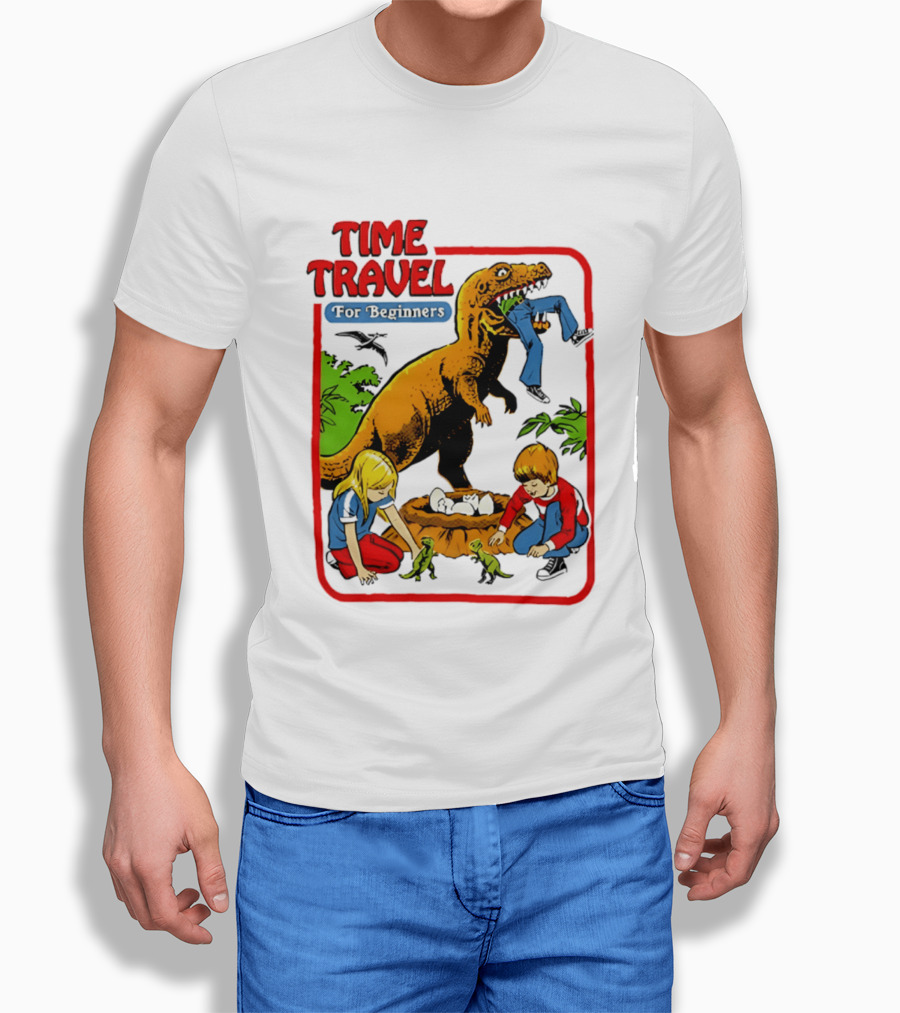 Time Travel For Beginners Dinosaur Adventure With Kids And Rex T-Shirt