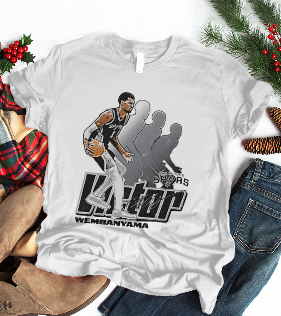 Victor Wembanyama San Antonio Spurs Basketball Action Spurs T-Shirt