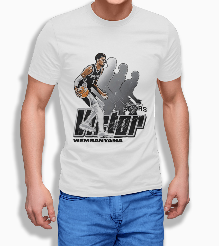 Victor Wembanyama San Antonio Spurs Basketball Action Spurs T-Shirt