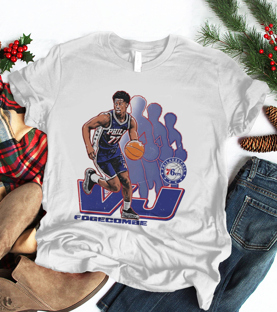Philadelphia 76ers VJ Edgecombe Basketball Action T-Shirt