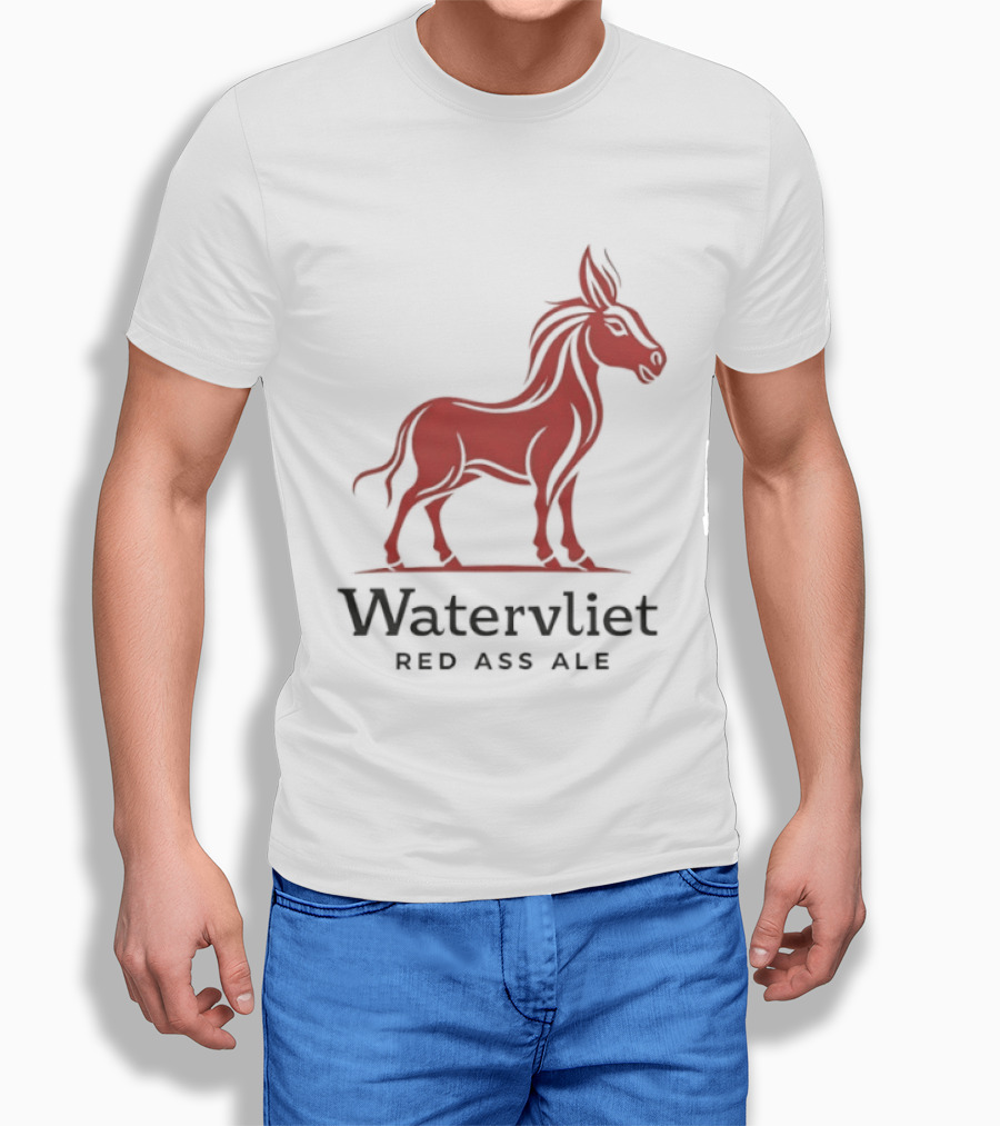Watervliet Red Ass Ale Donkey T-Shirt