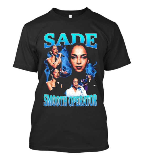 Sade Smooth Operator 90's Iconic Style Retro Music Collage T-Shirt