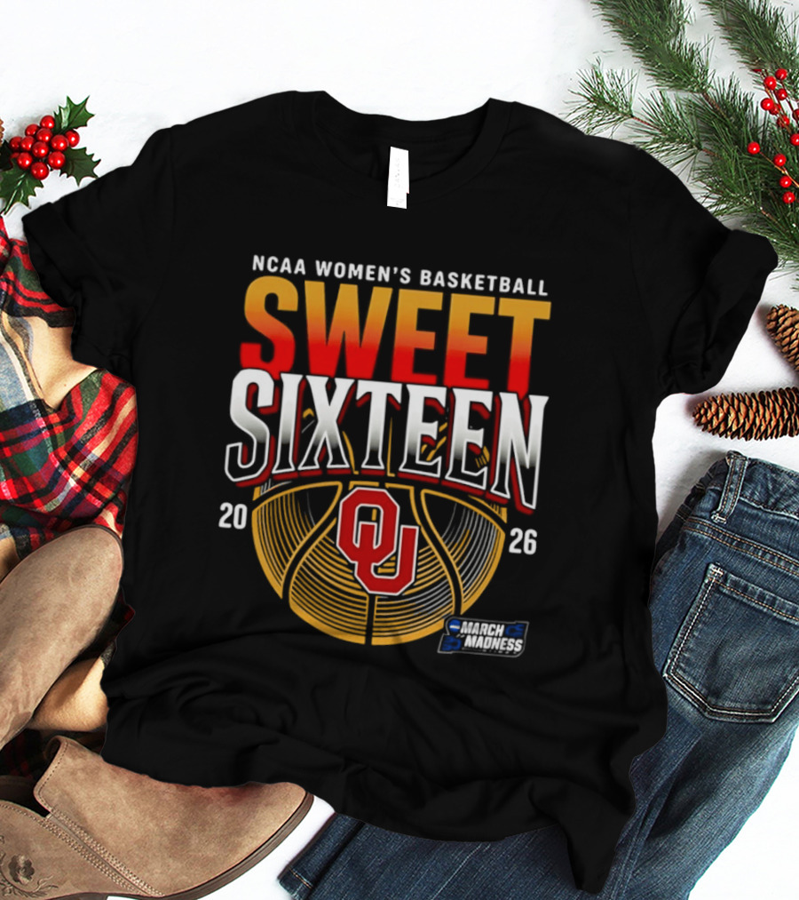NCAA Women's Basketball 2026 Oklahoma Sweet Sixteen March Madness T-Shirt