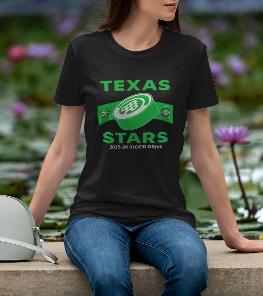 Texas Stars 2025 2026 Blood Drive Hockey Band T-Shirt