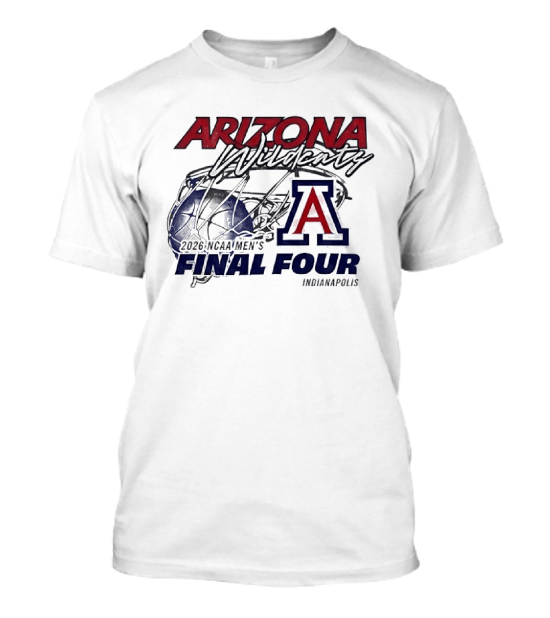 Arizona Wildcats 2026 NCAA Men's Final Four Indianapolis T-Shirt
