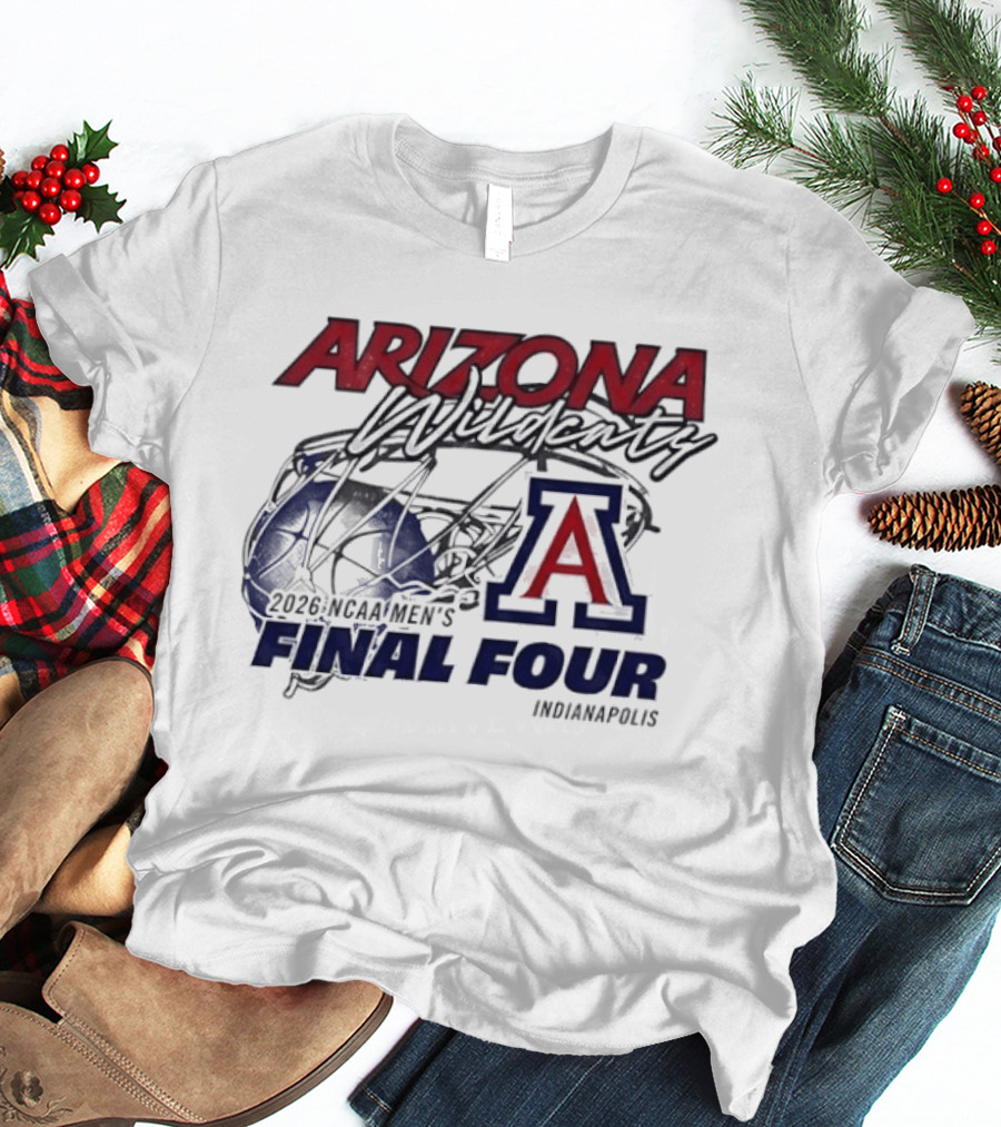 Arizona Wildcats 2026 NCAA Men's Final Four Indianapolis T-Shirt