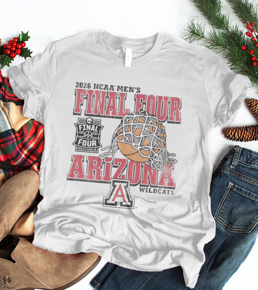 2026 NCAA Men's Final Four Arizona Wildcats Basketball T-Shirt