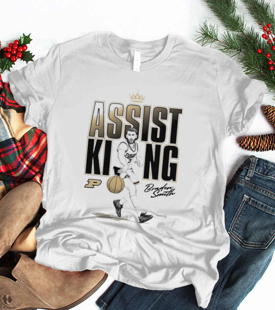 Braden Smith Assist King Purdue Basketball Caricature T-Shirt
