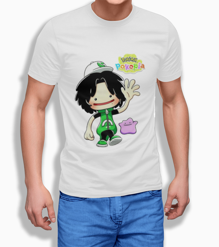 Pokemon Pokopia Cartoon Character With Ditto T-Shirt