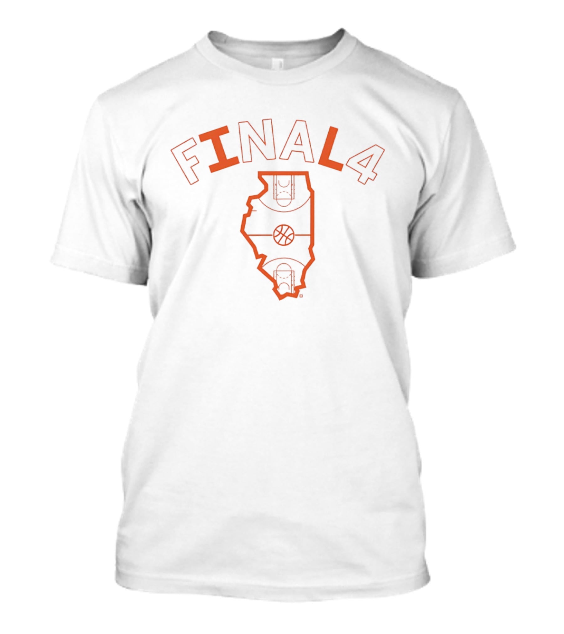 Final 4 Basketball March Madness Illinois State Court T-Shirt