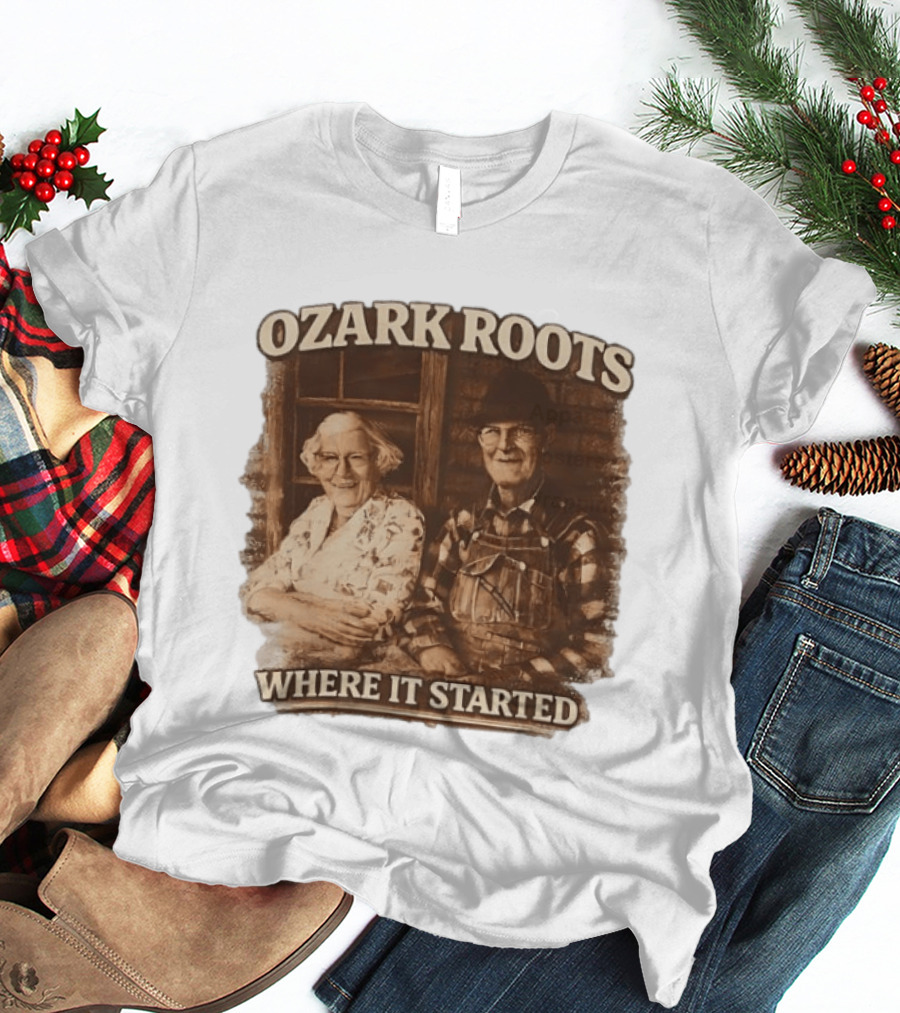 Ozark Roots Where It Started Vintage Farmhouse T-Shirt