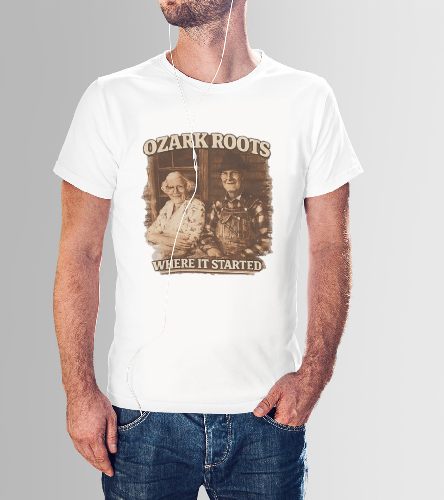 Ozark Roots Where It Started Vintage Farmhouse T-Shirt