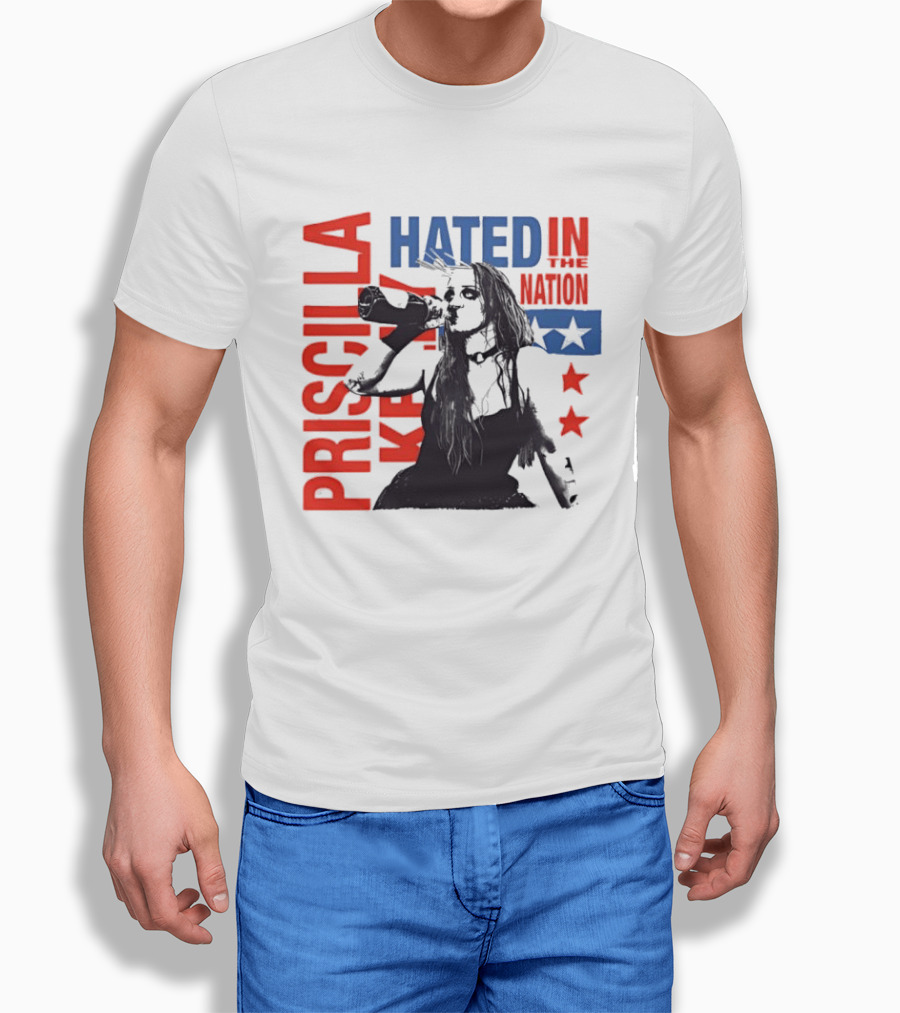 Priscilla Kelly NXT Hated In The Nation Bold Red And Blue T-Shirt