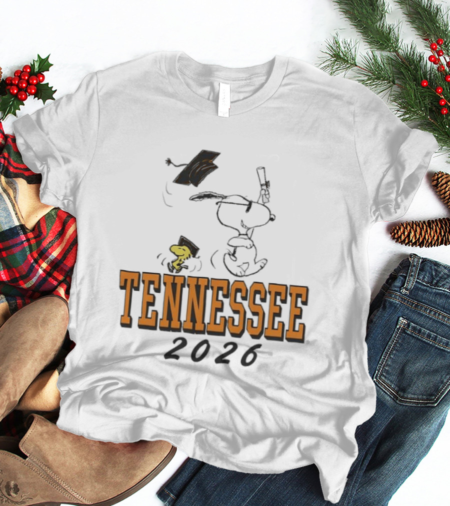 Tennessee 2026 Snoopy Woodstock Graduation University T-Shirt