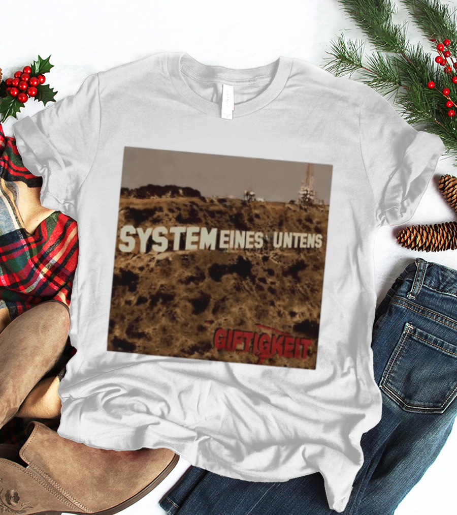 System Eines Untens Gifttigkeit Album Cover Hollywood Sign Spoof T-Shirt