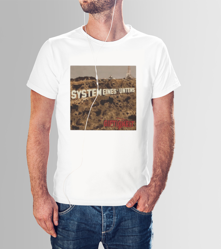 System Eines Untens Gifttigkeit Album Cover Hollywood Sign Spoof T-Shirt
