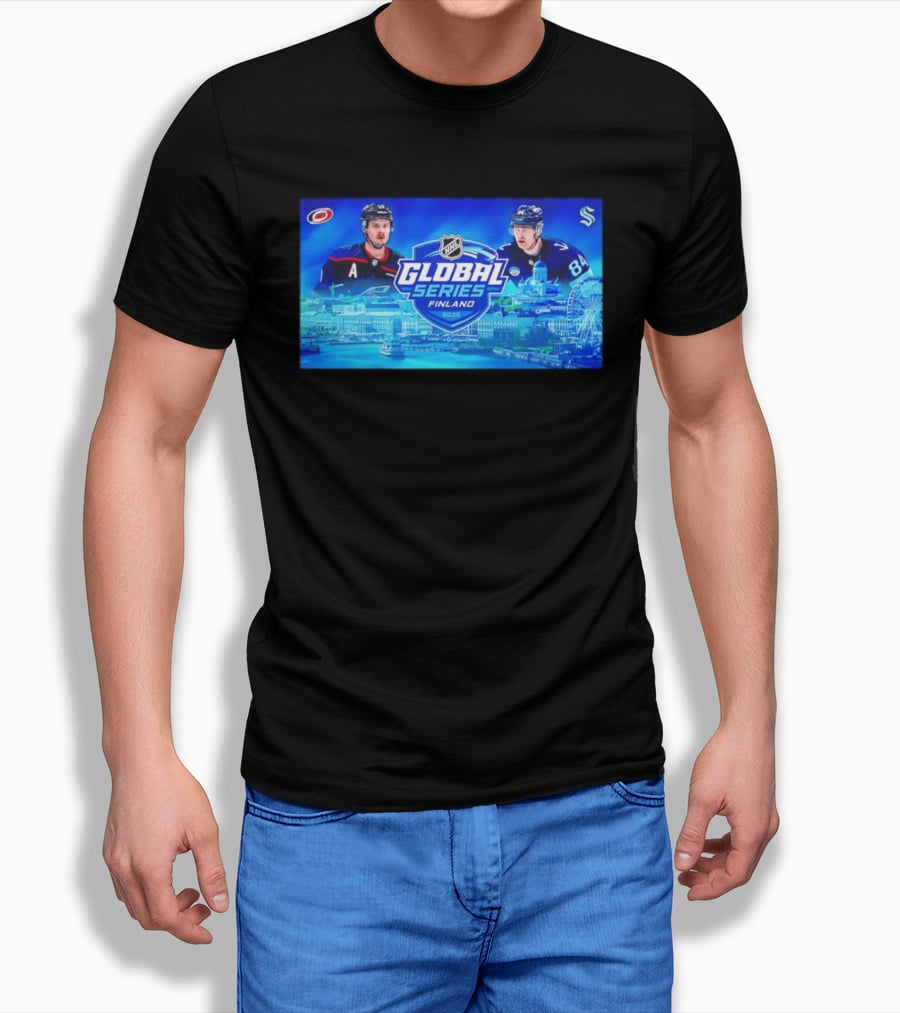 2026 NHL Global Series Finland Carolina Hurricanes Vs Seattle Kraken Helsinki Event T-Shirt