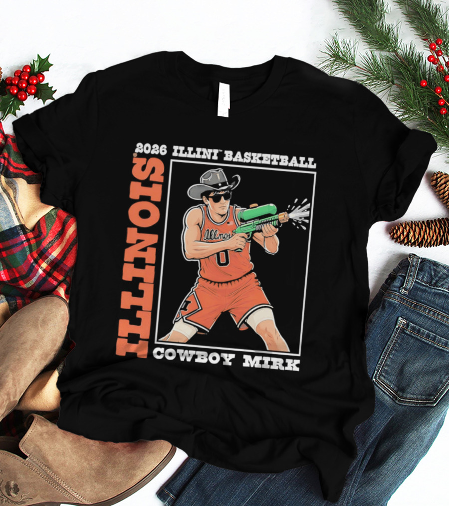 2026 Illinois Basketball Cowboy Mirk T-Shirt