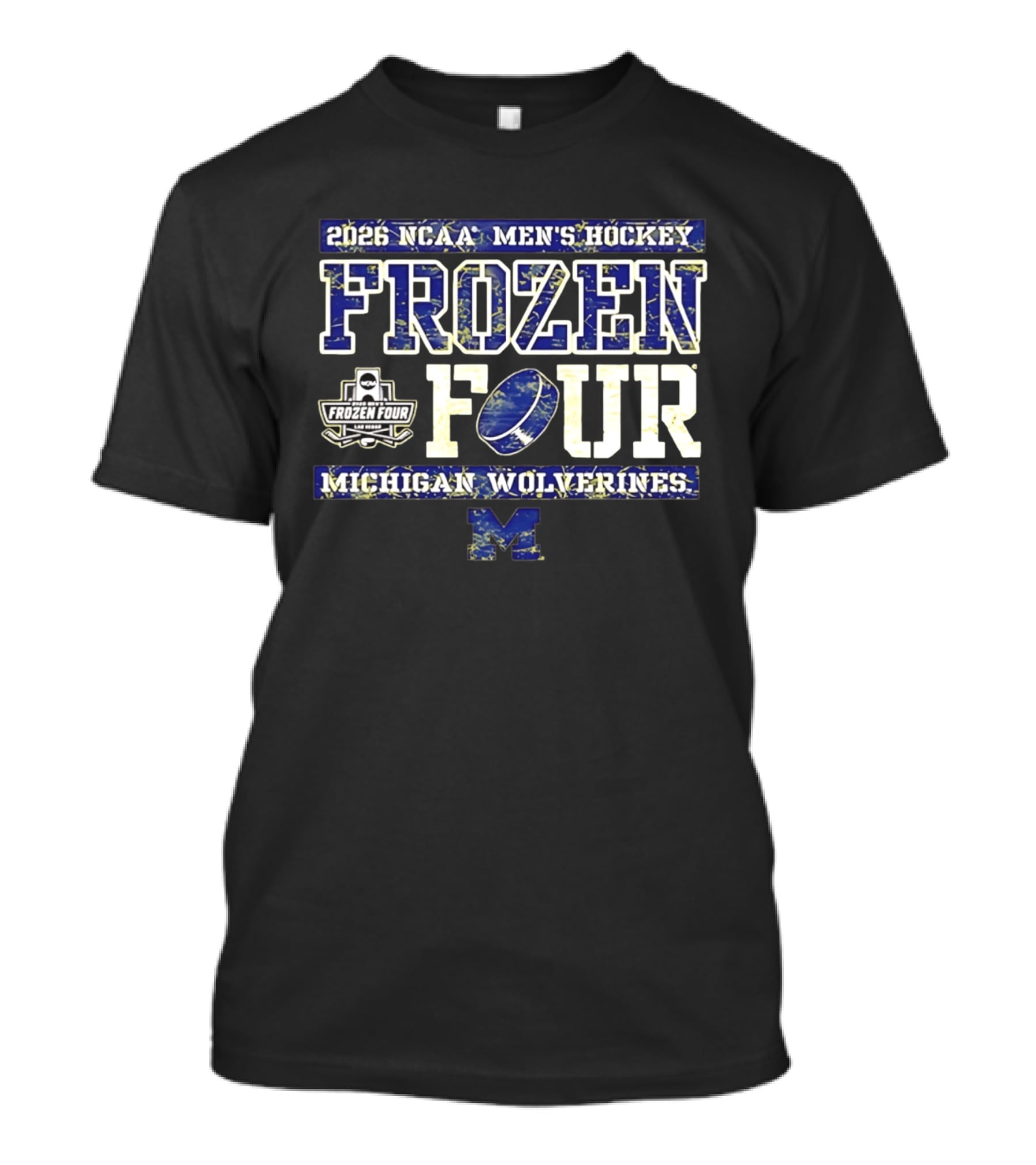 2026 NCAA Men's Hockey Frozen Four Michigan Wolverines T-Shirt