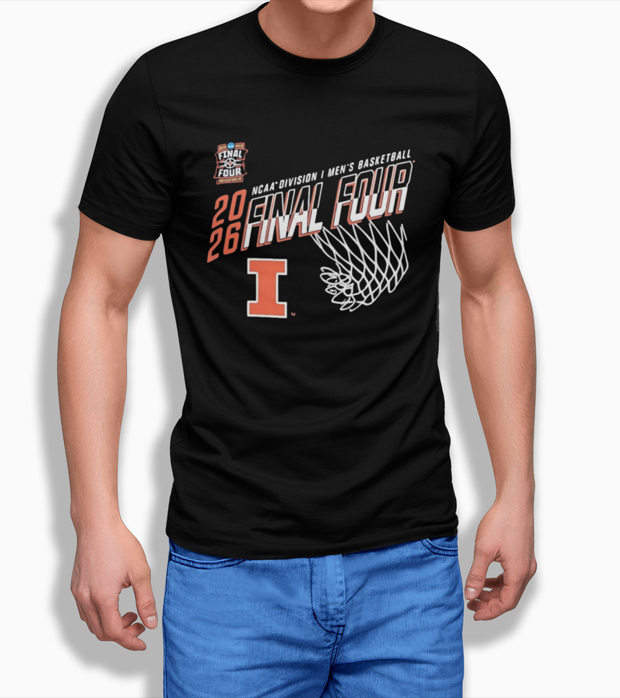 Illinois Fighting Illini NCAA Division I Men's Basketball Final Four 2026 T-Shirt