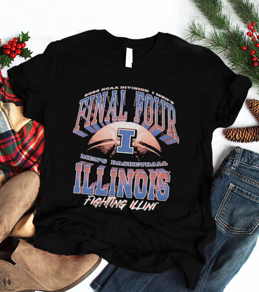 NCAA Division I Finals 2026 Illinois Fighting Illini Men's Basketball March Madness T-Shirt