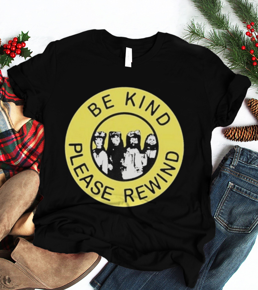 Be Kind Please Rewind Puppet Combo Yellow Circle T-Shirt
