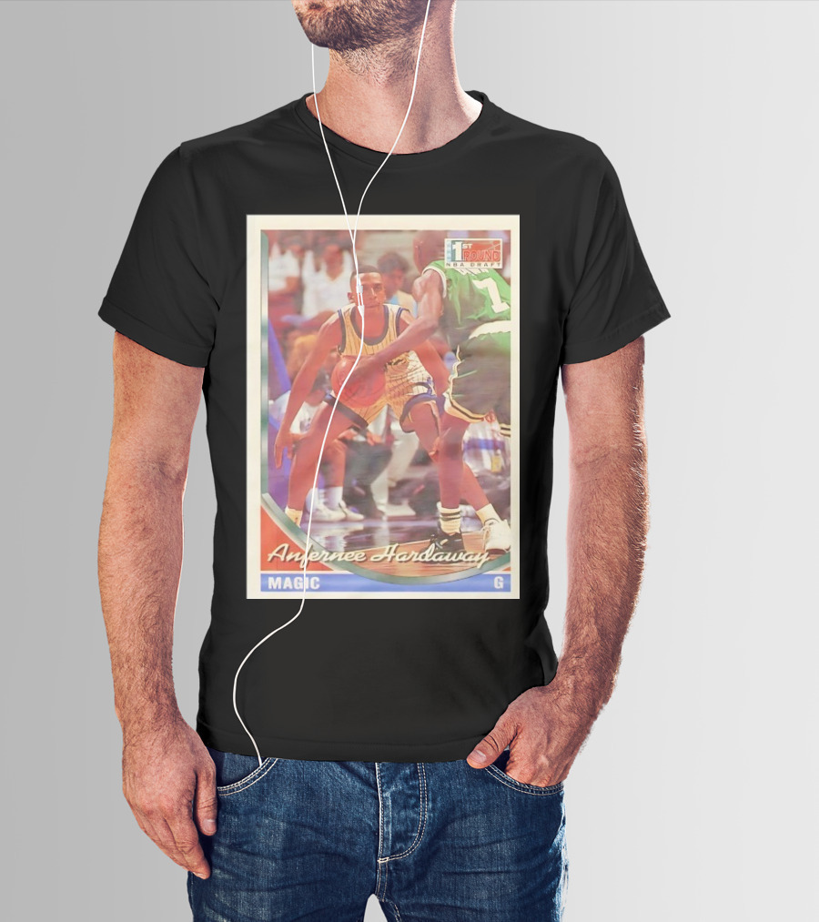 Anfernee Hardaway Magic G First Round NBA Draft 1993 Basketball Card T-Shirt