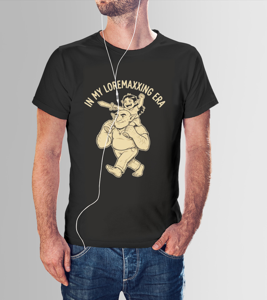 In My Loremaxxing Era Dad Shrek Ogre And Child Adventure T-Shirt