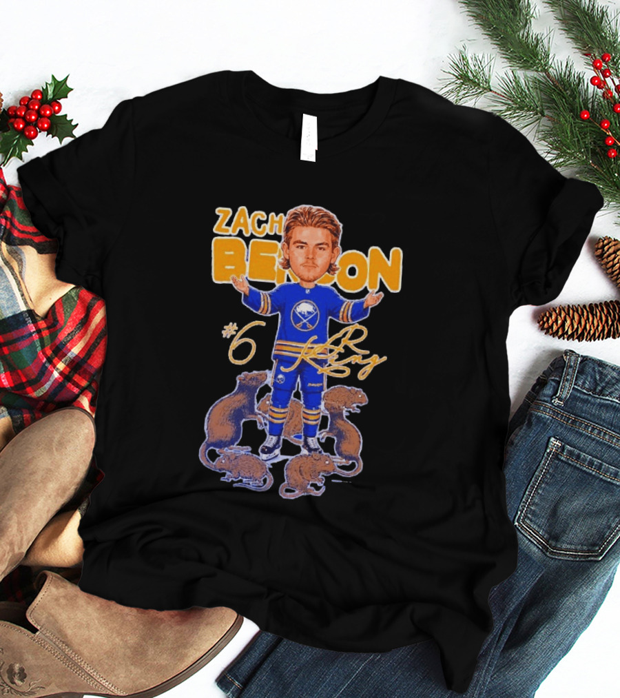 Zach Benson Buffalo Sabres Rat King #6 T-Shirt
