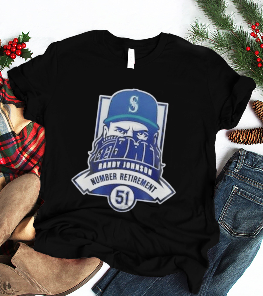 Seattle Mariners Randy Johnson 51 Number Retirement Event 2026 T-Shirt