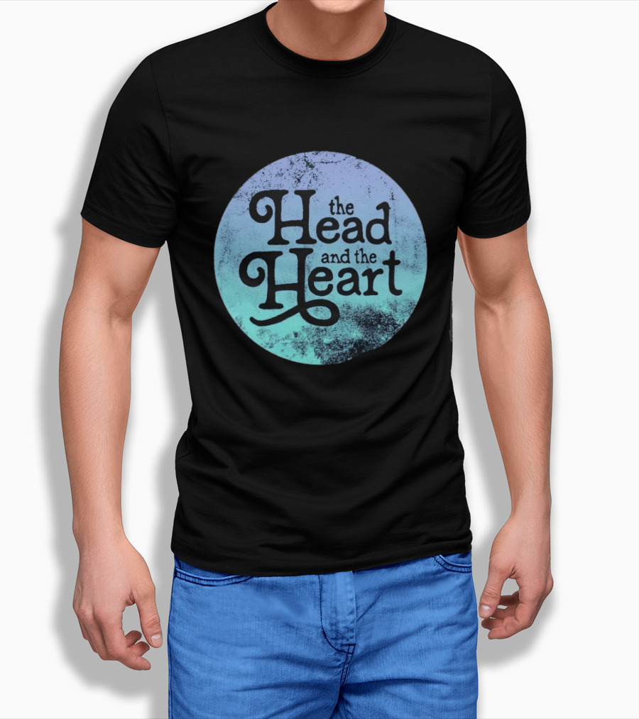 The Head And The Heart Periwinkle Gradient T-Shirt