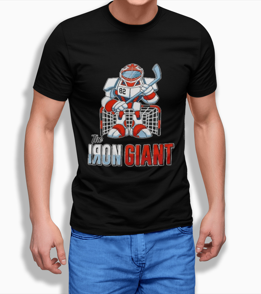 The Iron Giant Hockey Goalie Robot 82 T-Shirt