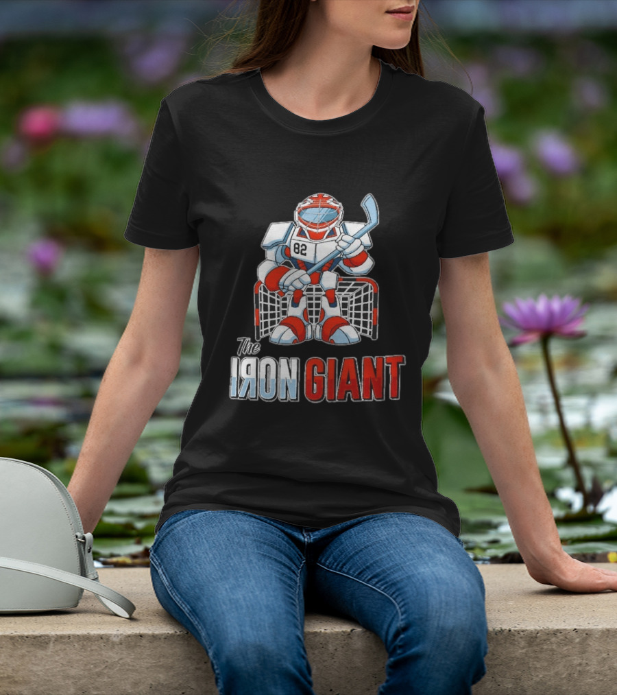 The Iron Giant Hockey Goalie Robot 82 T-Shirt