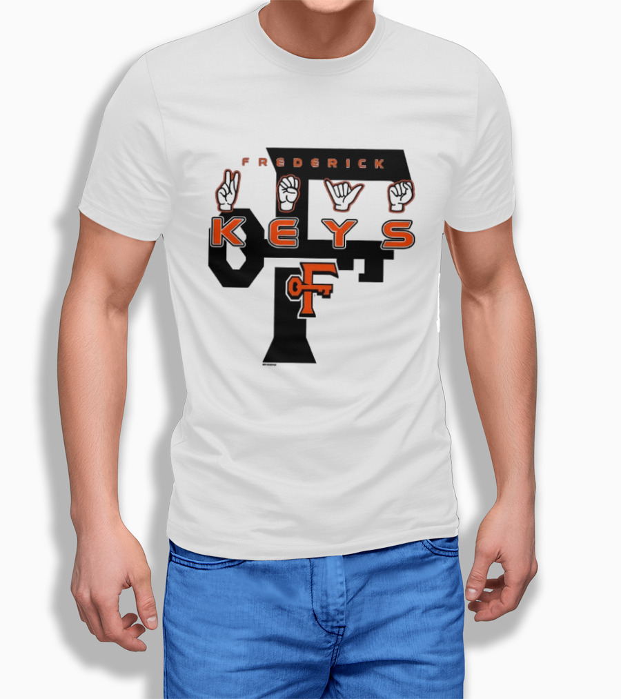 Frederick Keys Deaf Awareness 2026 Frederick Keys Logo Sign Language T-Shirt