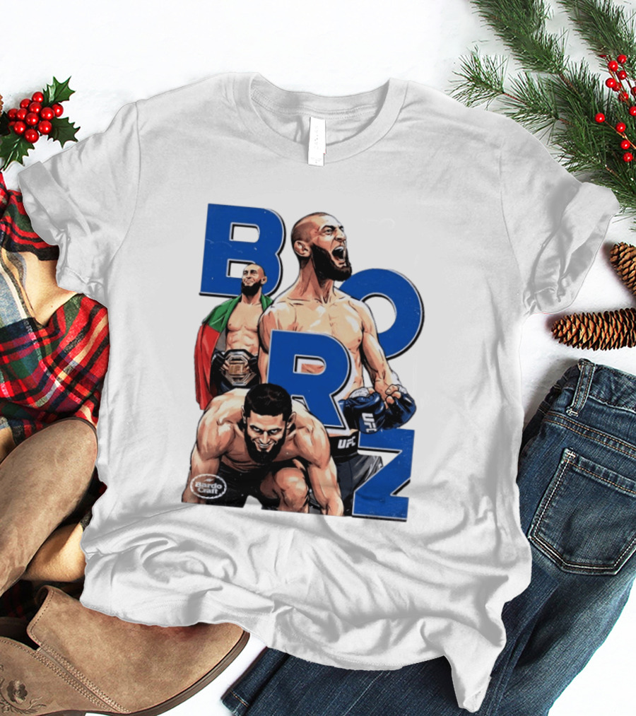 Borz Khamzat Chimaev UFC Fighter Illustrated T-Shirt