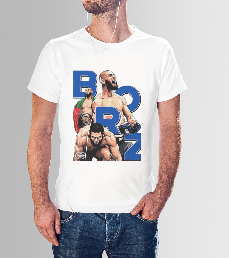 Borz Khamzat Chimaev UFC Fighter Illustrated T-Shirt