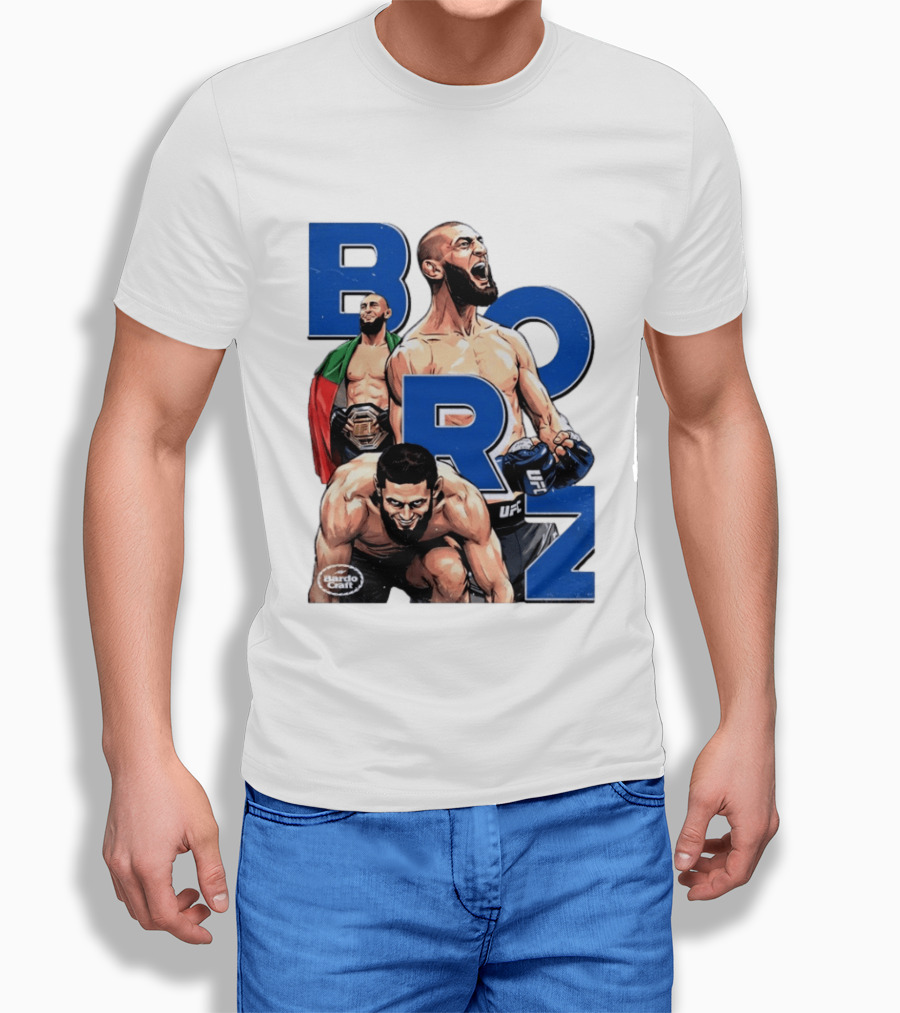 Borz Khamzat Chimaev UFC Fighter Illustrated T-Shirt