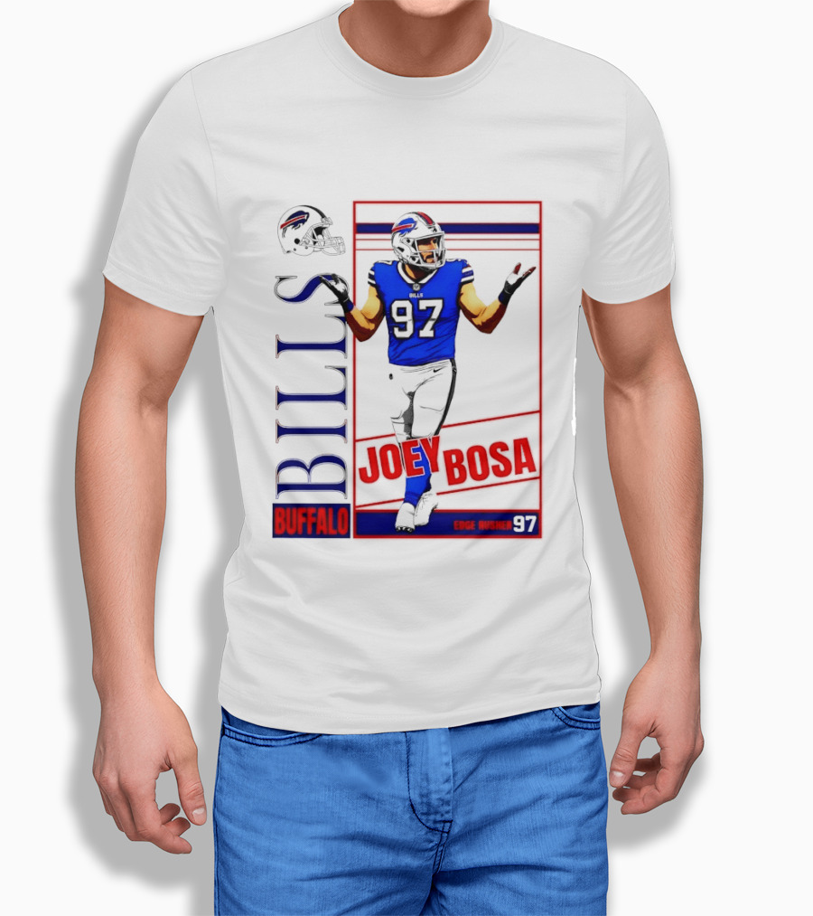 Joey Bosa Buffalo Bills Edge Rusher 97 NFL Football T-Shirt