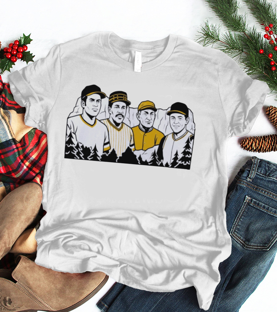 Pittsburgh Pirates Legends Roberto Clemente Willie Stargell Honus Wagner Bill Mazeroski T-Shirt