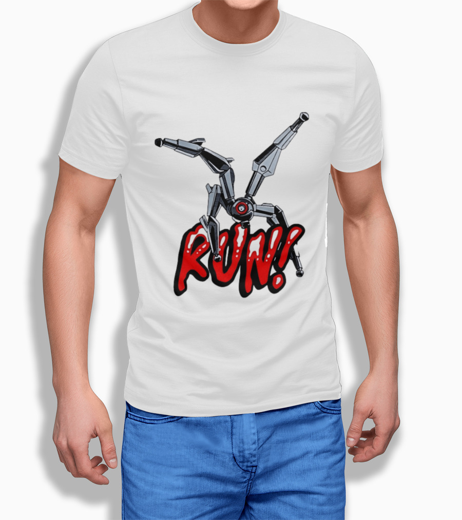 Robot Leaper ARC Raiders RUN Cyborg Invasion T-Shirt