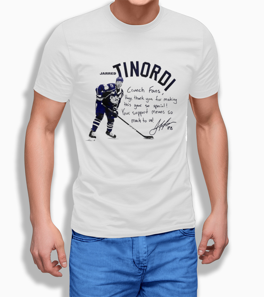 Syracuse Crunch Jarred Tinordi Fans Huge Thank You For Making This Year Special Your Support Means So Much T-Shirt