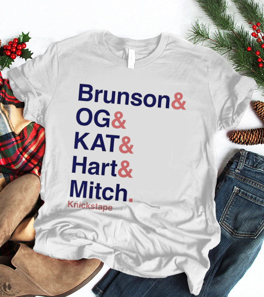 Brunson OG KAT Hart Mitch New York Knicks Knickstape T-Shirt