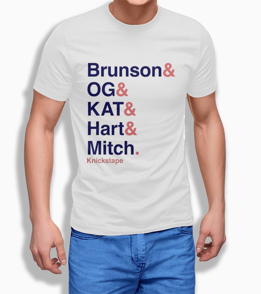 Brunson OG KAT Hart Mitch New York Knicks Knickstape T-Shirt